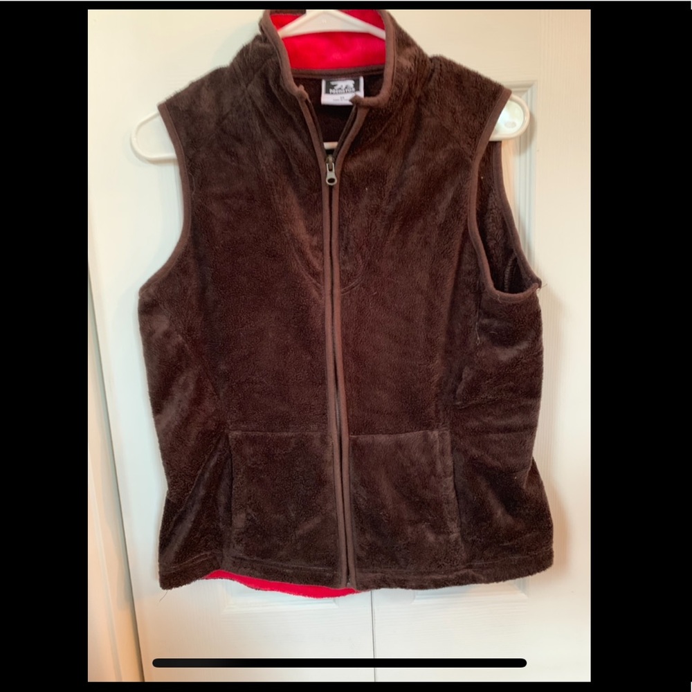 Brown Fuzzy Vest